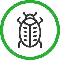 Bug Creative Icon Design vector