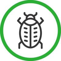 Bug Creative Icon Design vector