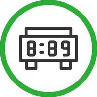 Digital Clock Creative Icon Design vector