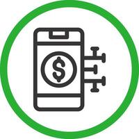 Digital Money Creative Icon Design vector