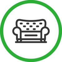 Sofa Creative Icon Design vector