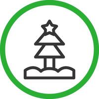 Christmas Tree Creative Icon Design vector