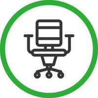 Office Chair Creative Icon Design vector