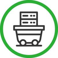 Data Mining Creative Icon Design vector
