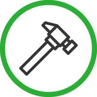 Hammer Creative Icon Design vector