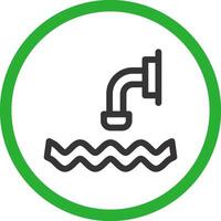 diseño de icono creativo de aguas residuales vector