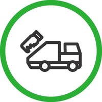 Garbage Truck Creative Icon Design vector