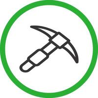 Pickaxe Creative Icon Design vector