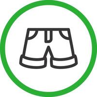 diseño de icono creativo de pantalones cortos vector