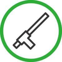 Tonfa Creative Icon Design vector