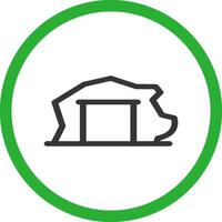 Mining Tunnel Creative Icon Design vector