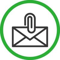 Attach File Email Creative Icon Design vector