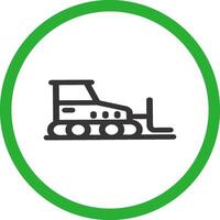 Bulldozer Creative Icon Design vector