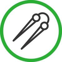 Knitting Needles Creative Icon Design vector