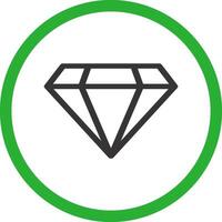 diseño de icono creativo de diamante vector