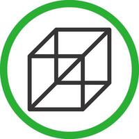 3d Cube Creative Icon Design vector