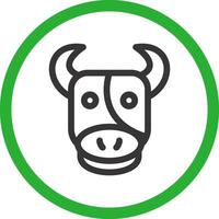 diseño de icono creativo de vaca vector