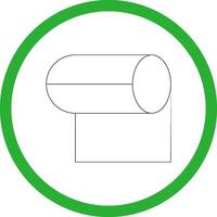 Tissue Roll Creative Icon Design vector