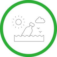 Message In A Bottle Creative Icon Design vector