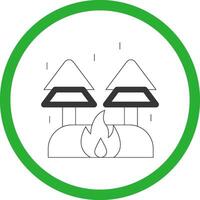 Fire Creative Icon Design vector