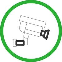 CCTV Camera Creative Icon Design vector