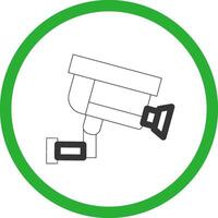 diseño de icono creativo de cámara cctv vector