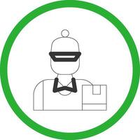 Delivery Boy Creative Icon Design vector