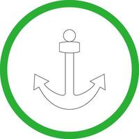Anchor Creative Icon Design vector