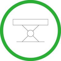 Folding Table Creative Icon Design vector