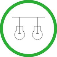 Ceiling Light Creative Icon Design vector