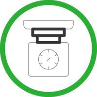 Weight Scale Creative Icon Design vector