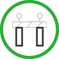 Barrier Creative Icon Design vector