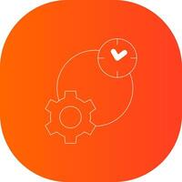 Work Time Creative Icon Design vector