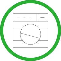 Washing Machine Creative Icon Design vector