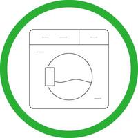 Washing Machine Creative Icon Design vector