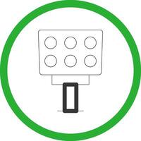 Light Creative Icon Design vector