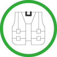 High Visibility Vest Creative Icon Design vector