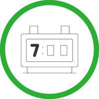 Digital Clock Creative Icon Design vector