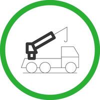 Crane Truck Creative Icon Design vector