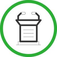 Lectern Creative Icon Design vector