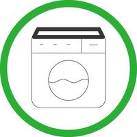 Washing Machine Creative Icon Design vector