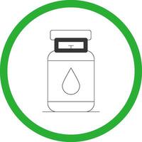 Gas Cylinder Creative Icon Design vector