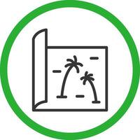 Map Creative Icon Design vector