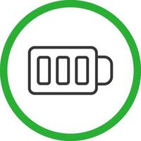 Full Battery Creative Icon Design vector