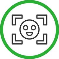 Face Detection Creative Icon Design vector