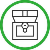 Treasure Chest Creative Icon Design vector