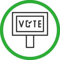 votar diseño de icono creativo vector