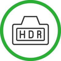 Hdr Creative Icon Design vector