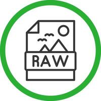 Raw Creative Icon Design vector