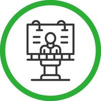 Billboard Creative Icon Design vector